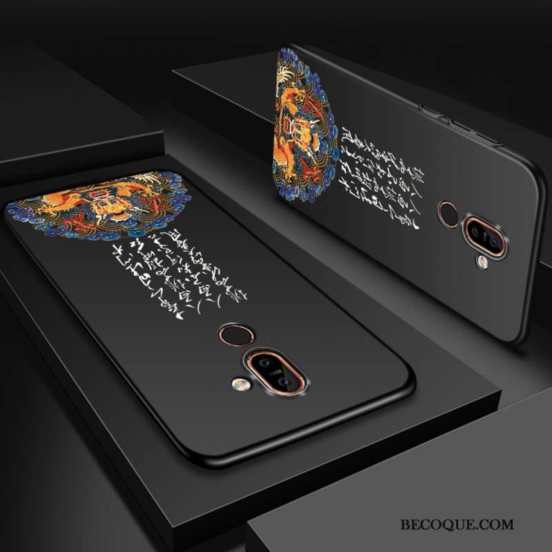 Kuori Nokia 7 Plus Suojaus Musta Murtumaton, Kotelo Nokia 7 Plus Puhelimen Kuoret Kova