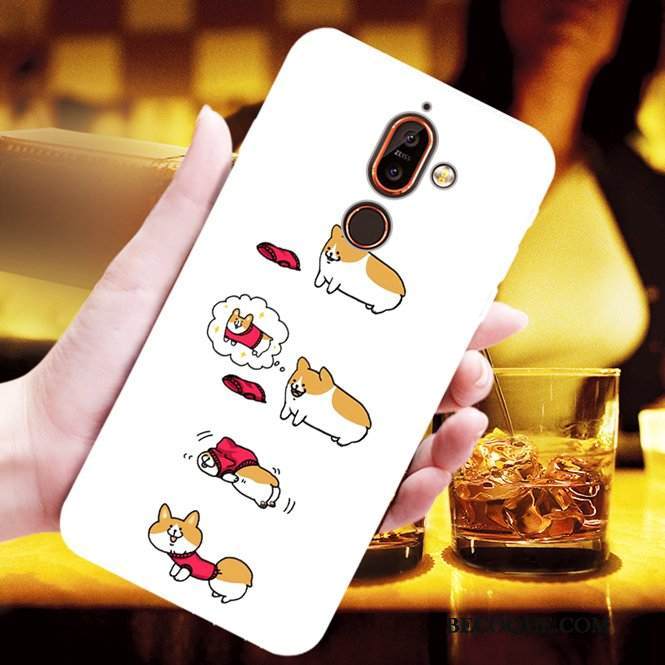 Kuori Nokia 7 Plus Tila Keltainen Persoonallisuus, Kotelo Nokia 7 Plus Pehmeä Neste Punainen Puhelimen Kuoret