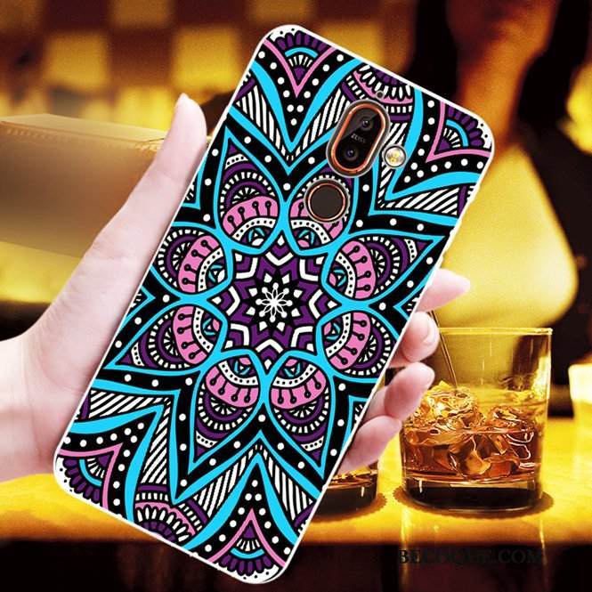 Kuori Nokia 7 Plus Tila Keltainen Persoonallisuus, Kotelo Nokia 7 Plus Pehmeä Neste Punainen Puhelimen Kuoret