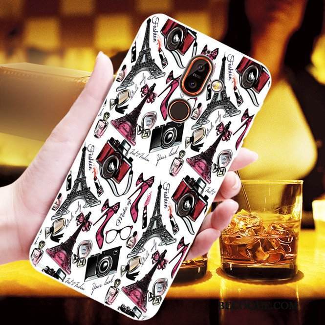 Kuori Nokia 7 Plus Tila Keltainen Persoonallisuus, Kotelo Nokia 7 Plus Pehmeä Neste Punainen Puhelimen Kuoret