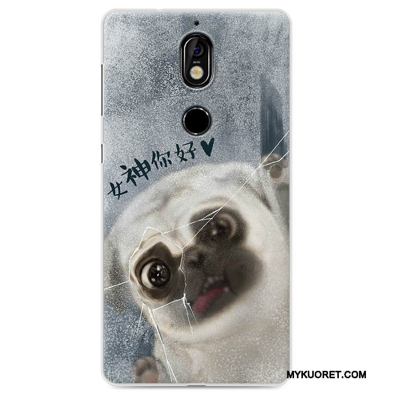 Kuori Nokia 7 Sarjakuva Jauhe Puhelimen Kuoret, Kotelo Nokia 7 Silikoni Murtumaton Trendi