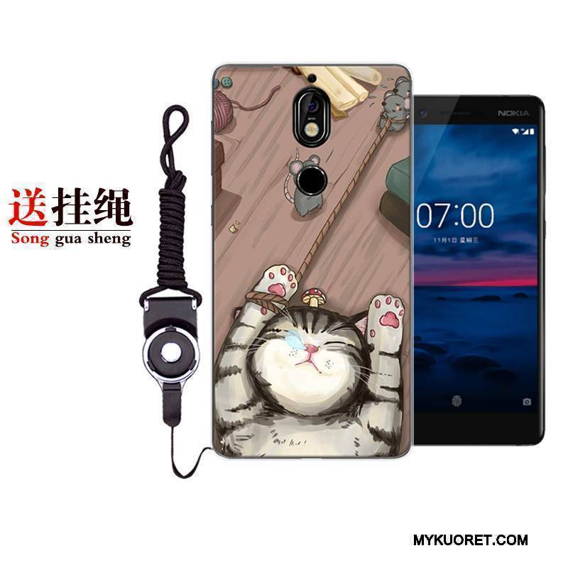 Kuori Nokia 7 Sarjakuva Jauhe Puhelimen Kuoret, Kotelo Nokia 7 Suojaus Murtumaton Persoonallisuus