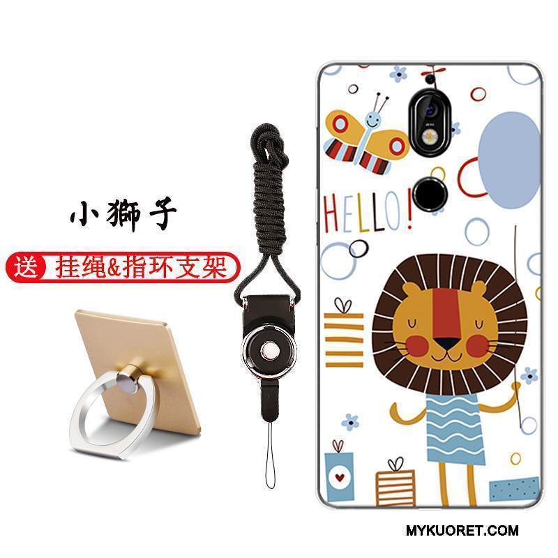 Kuori Nokia 7 Sarjakuva Vaaleansininen Murtumaton, Kotelo Nokia 7 Suojaus Ihana