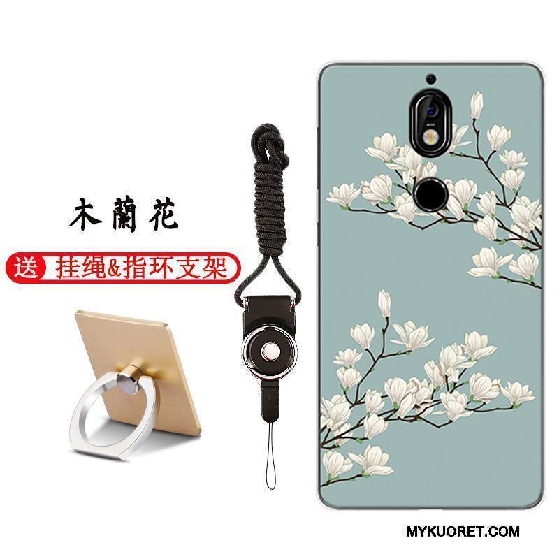 Kuori Nokia 7 Sarjakuva Vaaleansininen Murtumaton, Kotelo Nokia 7 Suojaus Ihana