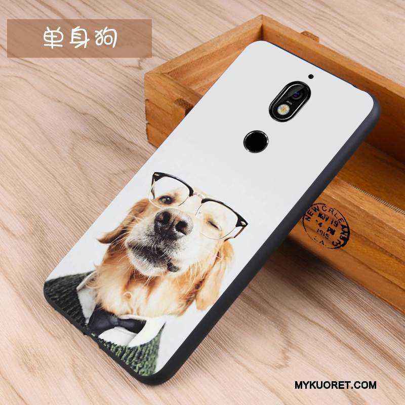 Kuori Nokia 7 Silikoni Murtumaton Puhelimen Kuoret, Kotelo Nokia 7 Suojaus Sininen