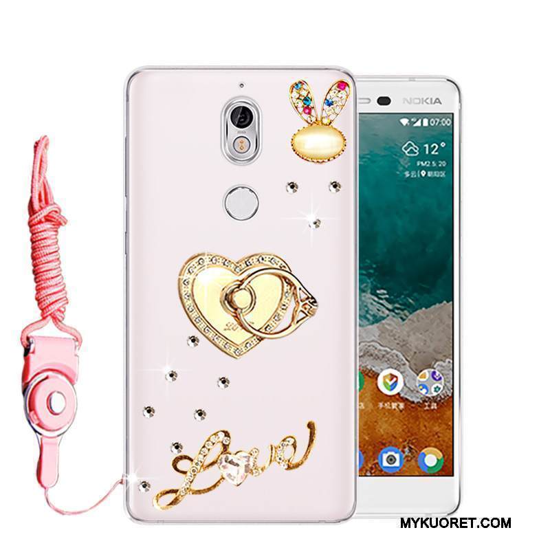 Kuori Nokia 7 Silikoni Puhelimen Kuoret Murtumaton, Kotelo Nokia 7 Suojaus Jauhe Pesty Suede