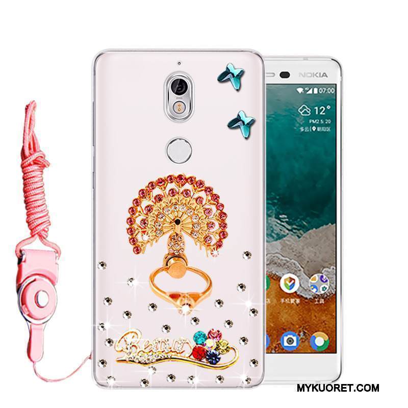 Kuori Nokia 7 Silikoni Puhelimen Kuoret Murtumaton, Kotelo Nokia 7 Suojaus Jauhe Pesty Suede