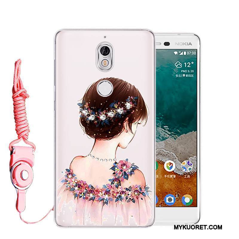 Kuori Nokia 7 Silikoni Puhelimen Kuoret Murtumaton, Kotelo Nokia 7 Suojaus Jauhe Pesty Suede