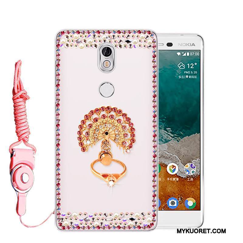 Kuori Nokia 7 Silikoni Puhelimen Kuoret Murtumaton, Kotelo Nokia 7 Suojaus Jauhe Pesty Suede