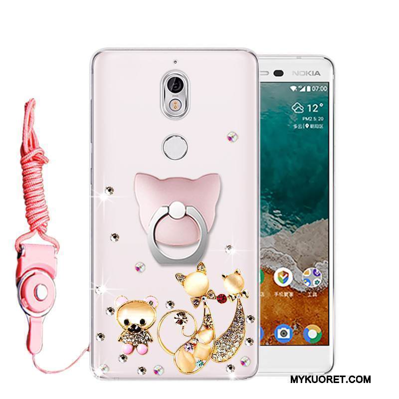 Kuori Nokia 7 Silikoni Puhelimen Kuoret Murtumaton, Kotelo Nokia 7 Suojaus Jauhe Pesty Suede