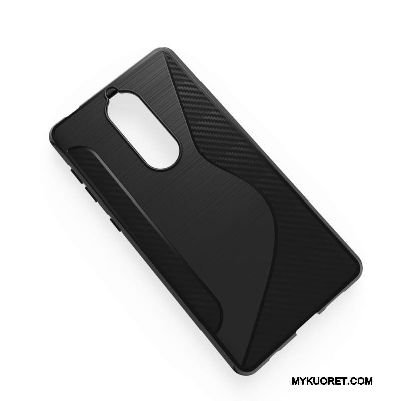 Kuori Nokia 7 Suojaus Musta Läpinäkyvä, Kotelo Nokia 7 Silikoni Murtumaton Puhelimen Kuoret