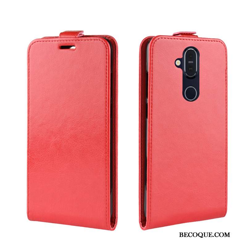 Kuori Nokia 8.1 Kuoret Murtumaton Puhelimen Kuoret, Kotelo Nokia 8.1 Suojaus Punainen