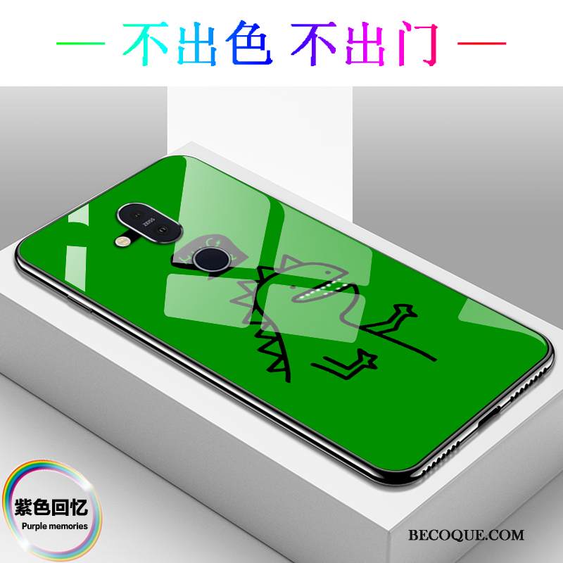 Kuori Nokia 8.1 Laukut Puhelimen Kuoret Persoonallisuus, Kotelo Nokia 8.1 Suojaus Lasi Sininen