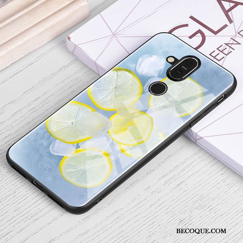 Kuori Nokia 8.1 Luova Sininen Puhelimen Kuoret, Kotelo Nokia 8.1 Suojaus Lasi Kustannukset