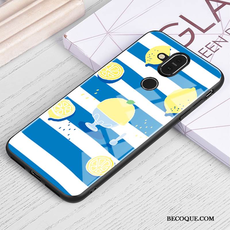Kuori Nokia 8.1 Luova Sininen Puhelimen Kuoret, Kotelo Nokia 8.1 Suojaus Lasi Kustannukset
