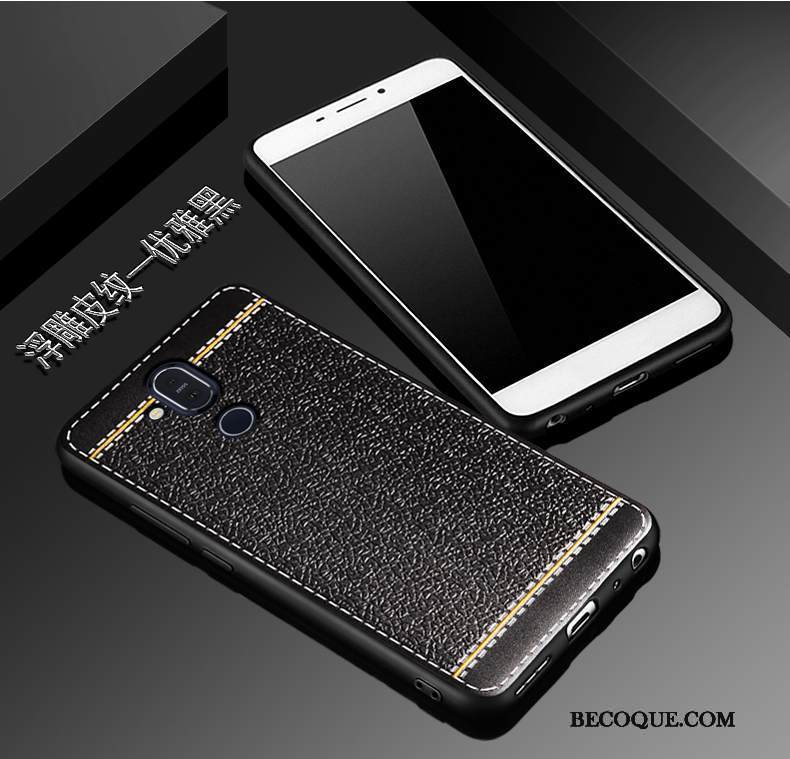 Kuori Nokia 8.1 Nahka Kukkakuvio Puhelimen Kuoret, Kotelo Nokia 8.1 Kohokuviointi Murtumaton Pesty Suede