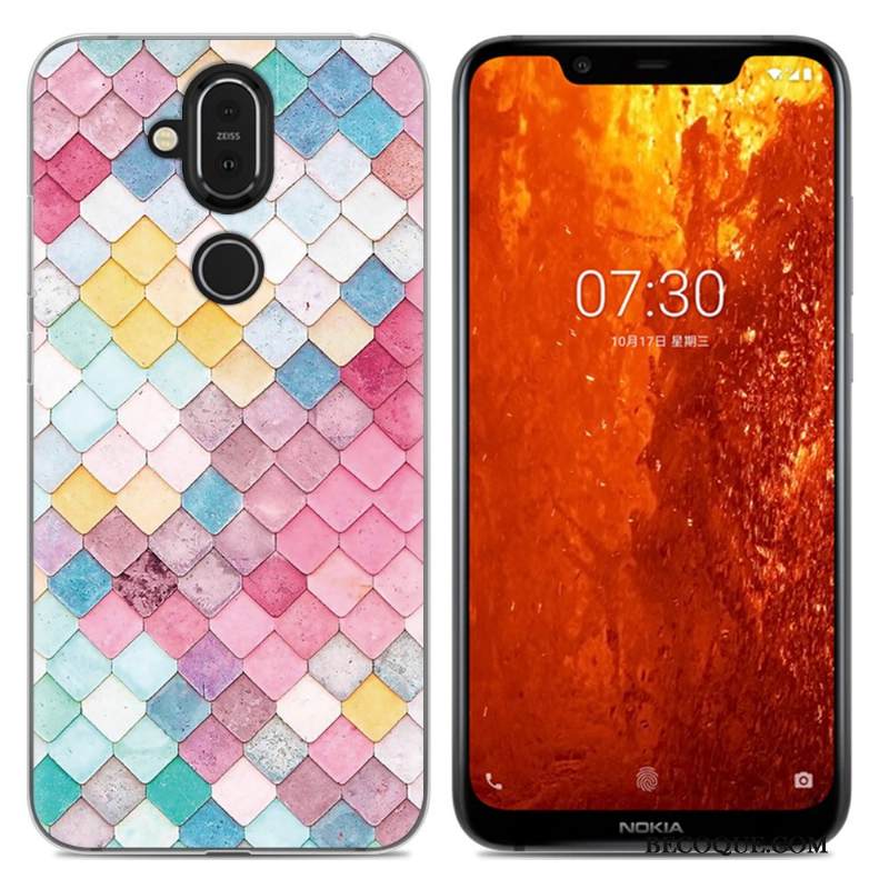 Kuori Nokia 8.1 Sarjakuva Jauhe Puhelimen Kuoret, Kotelo Nokia 8.1 Laukut Yksinkertainen Murtumaton