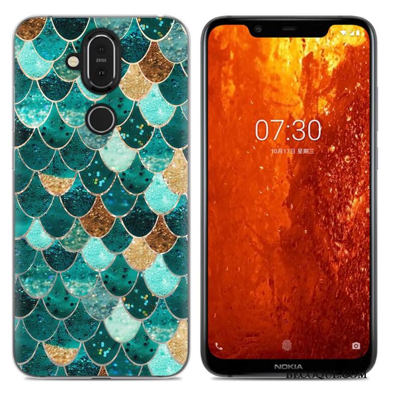Kuori Nokia 8.1 Sarjakuva Jauhe Puhelimen Kuoret, Kotelo Nokia 8.1 Laukut Yksinkertainen Murtumaton
