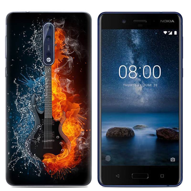 Kuori Nokia 8 Luova Valkoinen Persoonallisuus, Kotelo Nokia 8 Sarjakuva Puhelimen Kuoret