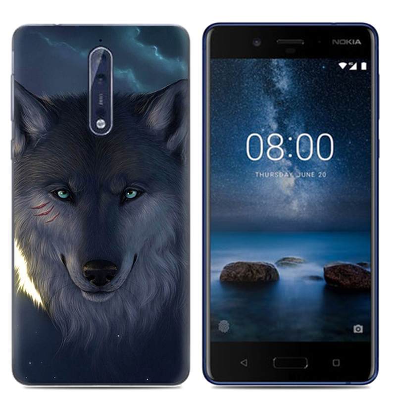 Kuori Nokia 8 Luova Valkoinen Persoonallisuus, Kotelo Nokia 8 Sarjakuva Puhelimen Kuoret