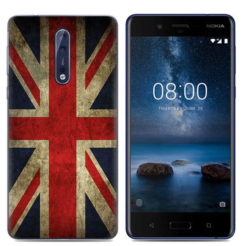 Kuori Nokia 8 Luova Valkoinen Persoonallisuus, Kotelo Nokia 8 Sarjakuva Puhelimen Kuoret