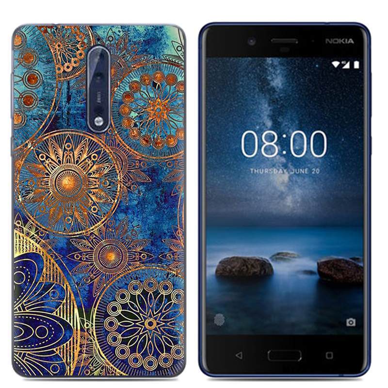 Kuori Nokia 8 Luova Valkoinen Persoonallisuus, Kotelo Nokia 8 Sarjakuva Puhelimen Kuoret