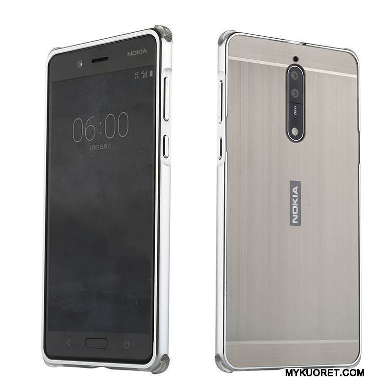 Kuori Nokia 8 Metalli Persoonallisuus Murtumaton, Kotelo Nokia 8 Suojaus Puhelimen Kuoret Trendi