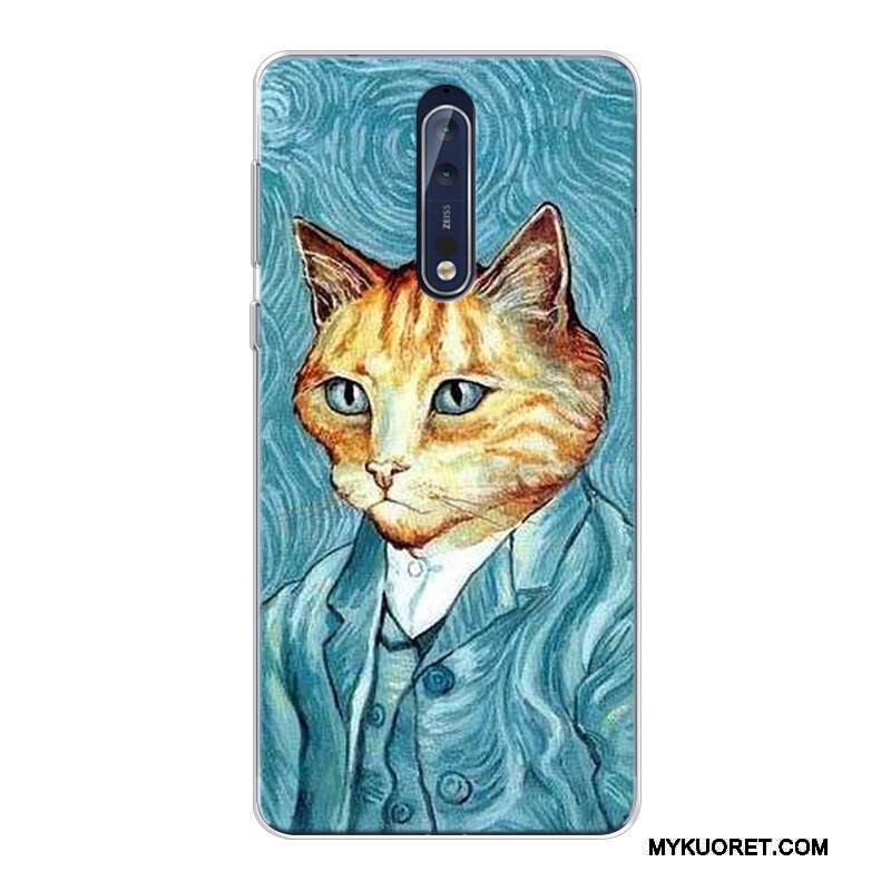 Kuori Nokia 8 Monivärinen Korkea Tähtitaivas, Kotelo Nokia 8 Laukut Puhelimen Kuoret Öljyvärimaalaus