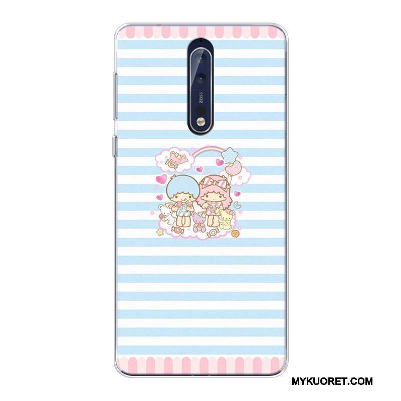 Kuori Nokia 8 Sarjakuva Malli Murtumaton, Kotelo Nokia 8 Pehmeä Neste Puhelimen Kuoret Muokata