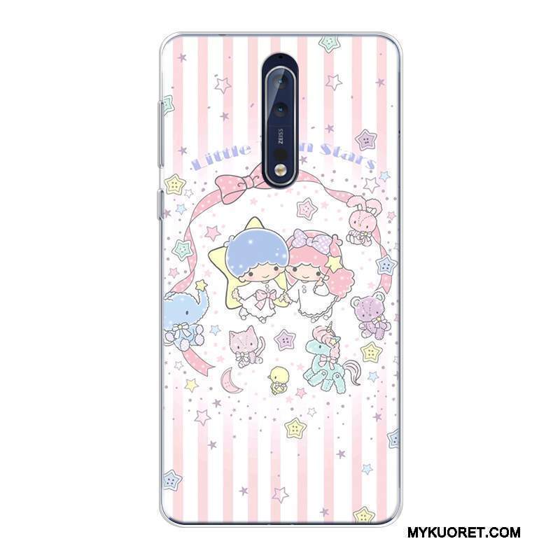 Kuori Nokia 8 Sarjakuva Malli Murtumaton, Kotelo Nokia 8 Pehmeä Neste Puhelimen Kuoret Muokata