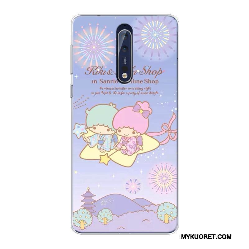 Kuori Nokia 8 Sarjakuva Malli Murtumaton, Kotelo Nokia 8 Pehmeä Neste Puhelimen Kuoret Muokata