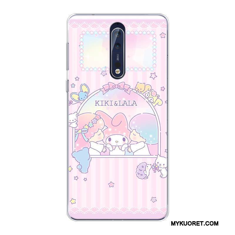 Kuori Nokia 8 Sarjakuva Malli Murtumaton, Kotelo Nokia 8 Pehmeä Neste Puhelimen Kuoret Muokata