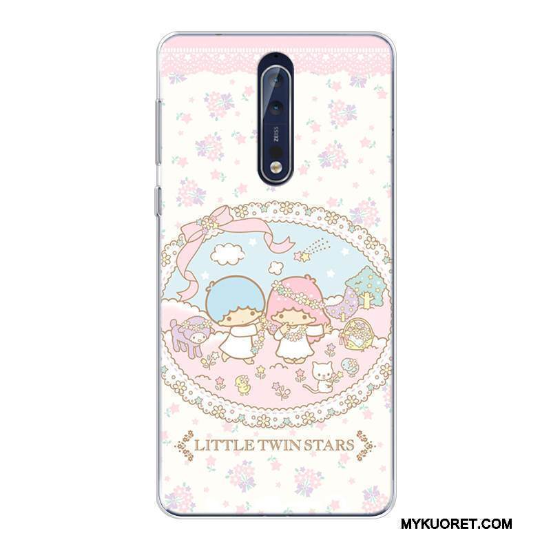 Kuori Nokia 8 Sarjakuva Malli Murtumaton, Kotelo Nokia 8 Pehmeä Neste Puhelimen Kuoret Muokata