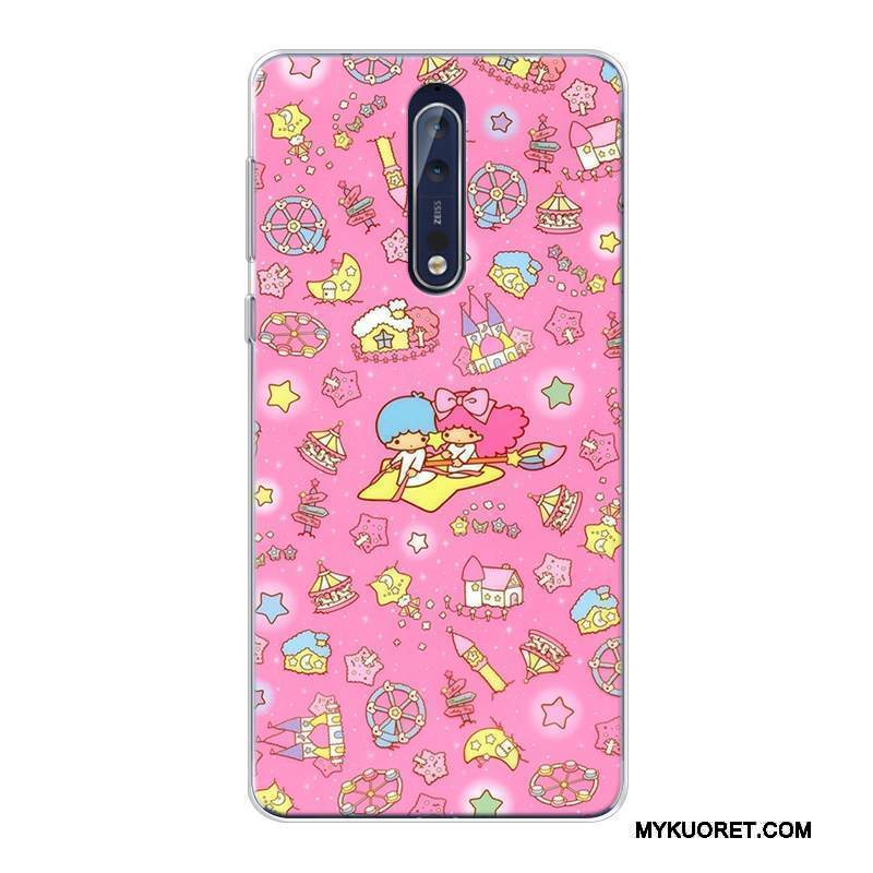 Kuori Nokia 8 Sarjakuva Malli Murtumaton, Kotelo Nokia 8 Pehmeä Neste Puhelimen Kuoret Muokata