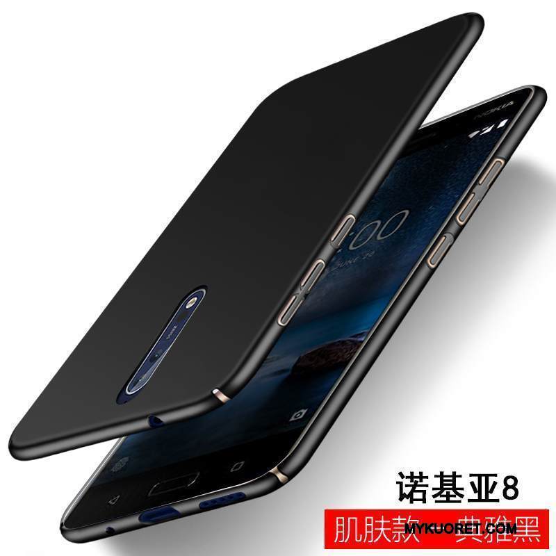 Kuori Nokia 8 Silikoni Yksinkertainen Murtumaton, Kotelo Nokia 8 Laukut Trendi Persoonallisuus