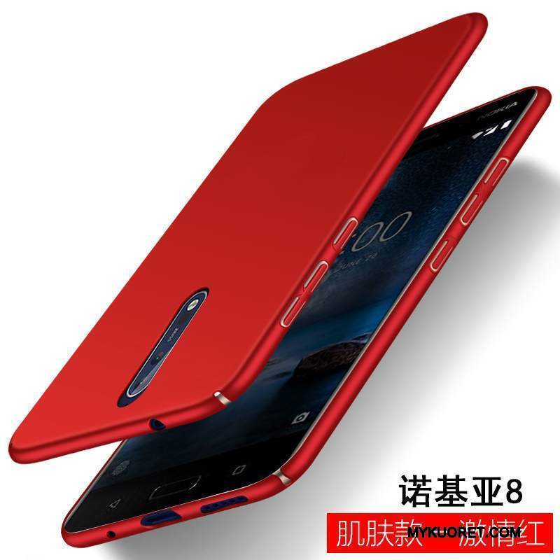 Kuori Nokia 8 Silikoni Yksinkertainen Murtumaton, Kotelo Nokia 8 Laukut Trendi Persoonallisuus