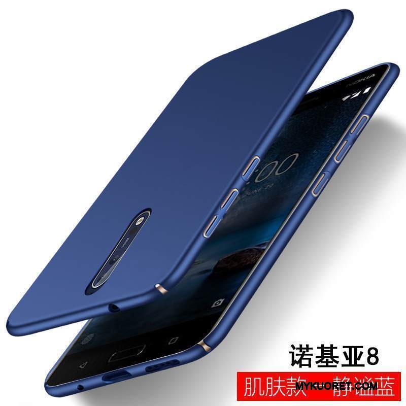 Kuori Nokia 8 Silikoni Yksinkertainen Murtumaton, Kotelo Nokia 8 Laukut Trendi Persoonallisuus