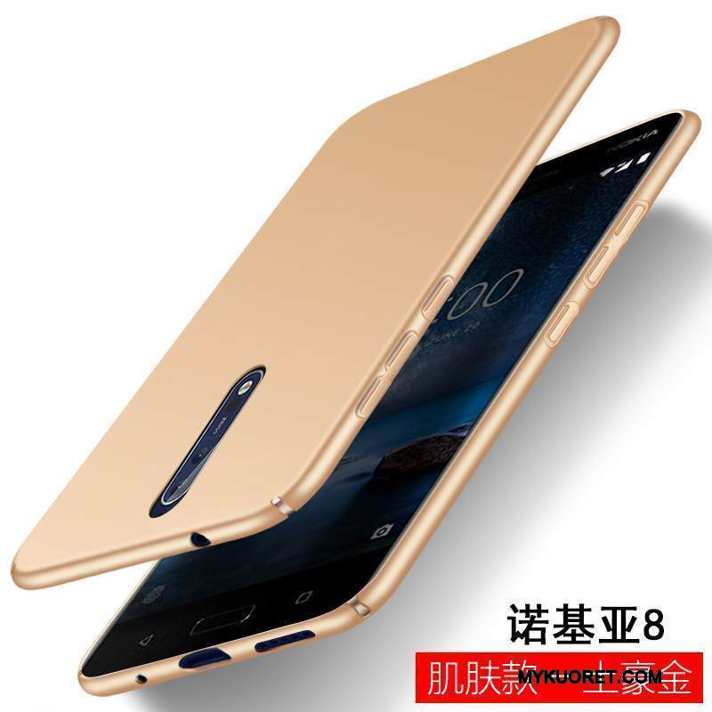 Kuori Nokia 8 Silikoni Yksinkertainen Murtumaton, Kotelo Nokia 8 Laukut Trendi Persoonallisuus