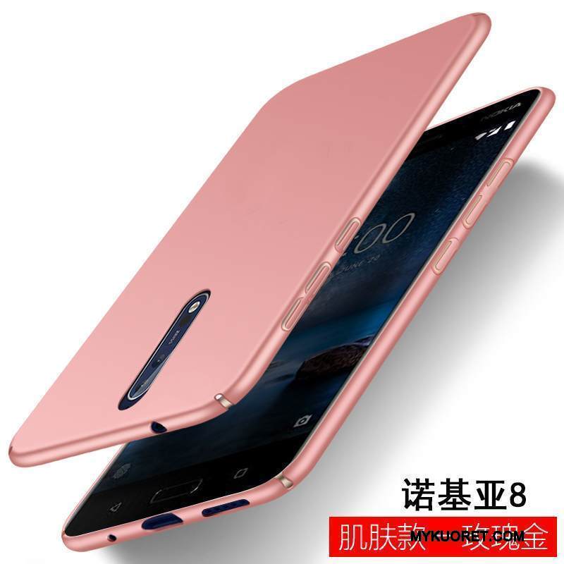 Kuori Nokia 8 Silikoni Yksinkertainen Murtumaton, Kotelo Nokia 8 Laukut Trendi Persoonallisuus