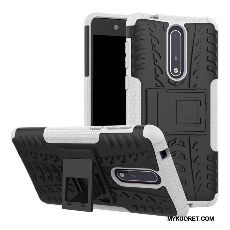 Kuori Nokia 8 Suojaus Kolme Puolustusta Kova, Kotelo Nokia 8 Luova Puhelimen Kuoret Oranssi