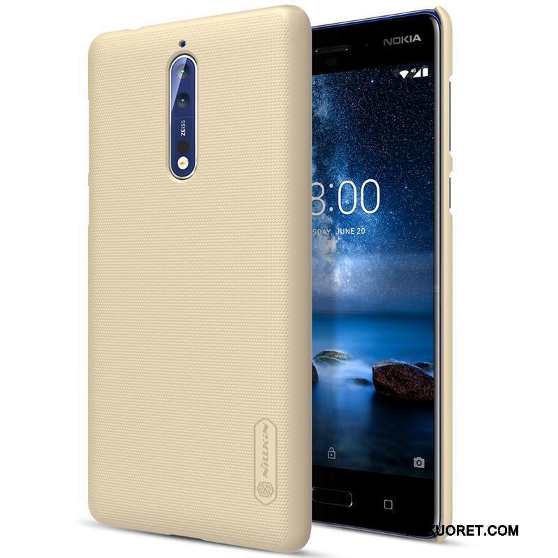 Kuori Nokia 8 Suojaus Puhelimen Kuoret Kova, Kotelo Nokia 8 Murtumaton Pesty Suede