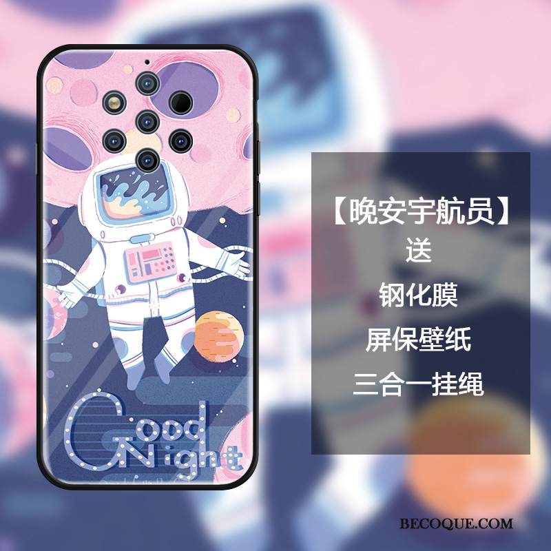 Kuori Nokia 9 Pureview Laukut Vihreä Puhelimen Kuoret, Kotelo Nokia 9 Pureview Suojaus Lasi Kirjain