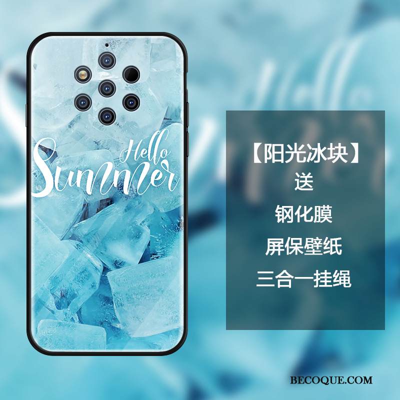 Kuori Nokia 9 Pureview Laukut Vihreä Puhelimen Kuoret, Kotelo Nokia 9 Pureview Suojaus Lasi Kirjain