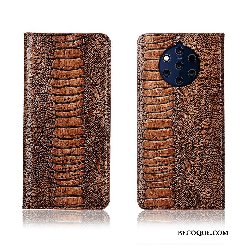 Kuori Nokia 9 Pureview Nahka Murtumaton Puhelimen Kuoret, Kotelo Nokia 9 Pureview Suojaus Uusi Lintu