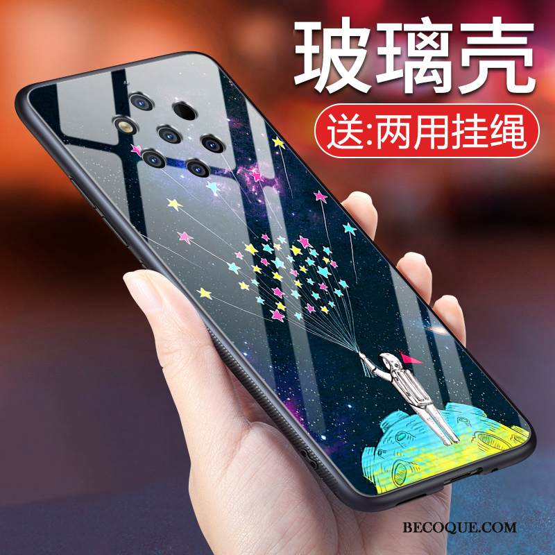 Kuori Nokia 9 Pureview Pehmeä Neste Persoonallisuus Karkaisu, Kotelo Nokia 9 Pureview Laukut Tuuli Murtumaton