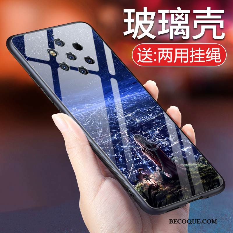 Kuori Nokia 9 Pureview Pehmeä Neste Persoonallisuus Karkaisu, Kotelo Nokia 9 Pureview Laukut Tuuli Murtumaton