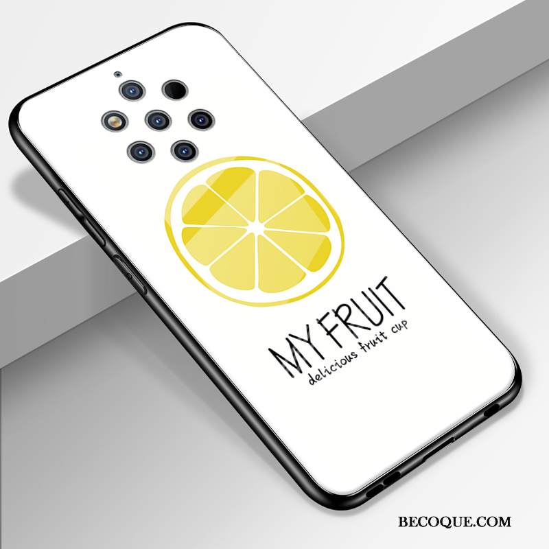 Kuori Nokia 9 Pureview Silikoni Persoonallisuus Pu, Kotelo Nokia 9 Pureview Laukut Peili Karkaisu