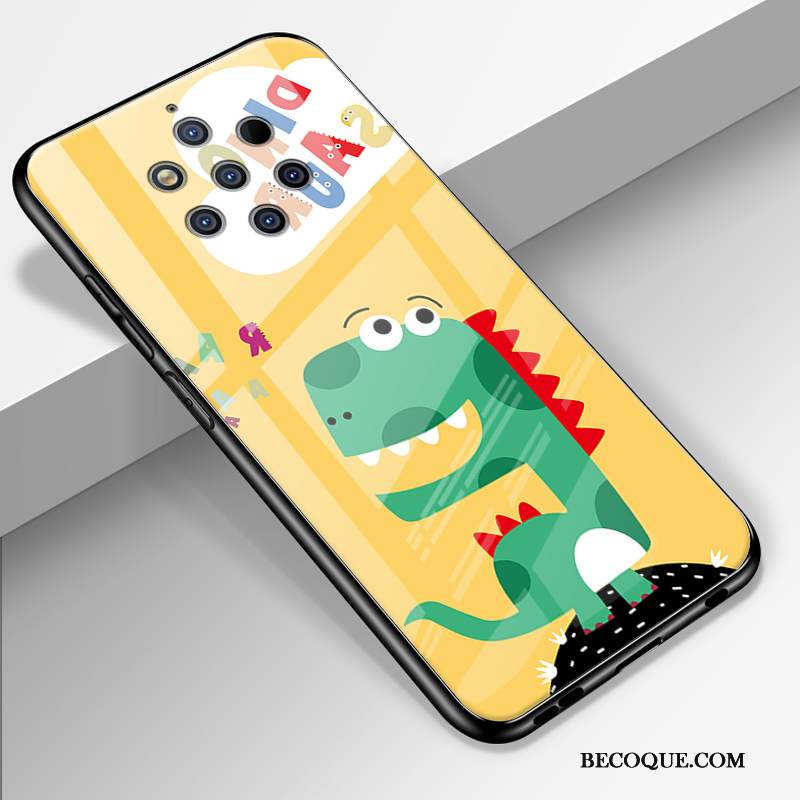 Kuori Nokia 9 Pureview Silikoni Persoonallisuus Pu, Kotelo Nokia 9 Pureview Laukut Peili Karkaisu