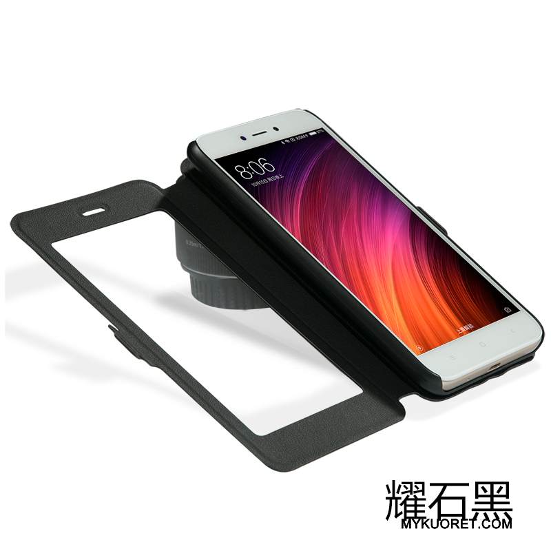 Kuori Redmi 5a Nahka Murtumaton Avaa Ikkuna, Kotelo Redmi 5a Suojaus Pieni Puhelimen Kuoret