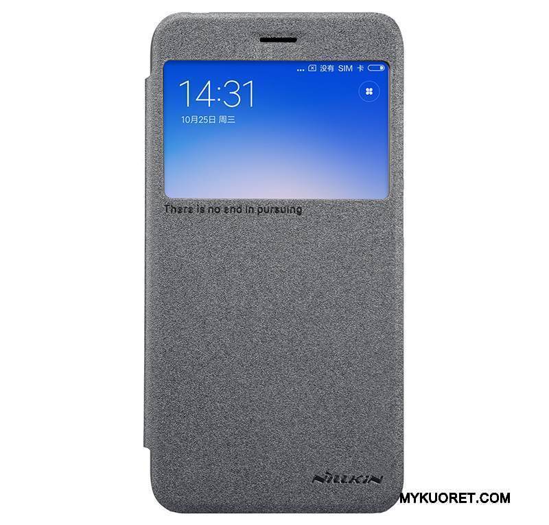 Kuori Redmi 5a Nahka Murtumaton Kulta, Kotelo Redmi 5a Kuoret Punainen Ohut